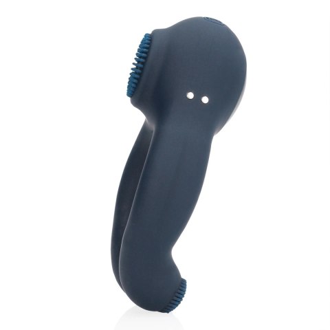 Loveline Indigo Blue - Pierścień Wibrujący z Wypustkami Masującymi