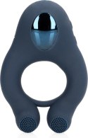 Loveline Indigo Blue - Pierścień Wibrujący z Wypustkami Masującymi
