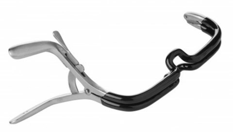 Master Series Jennings Black - anatomiczny ekspander ust z powłoką gumową