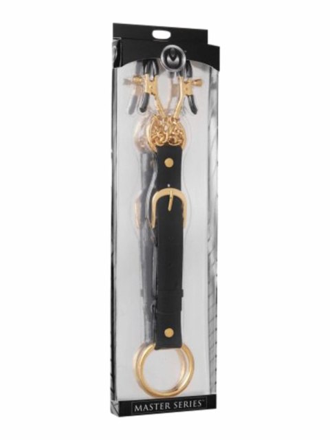 Master Series Zestaw Zaciskow na Sutki i Obręcz Metalowa Złoty 62 cm