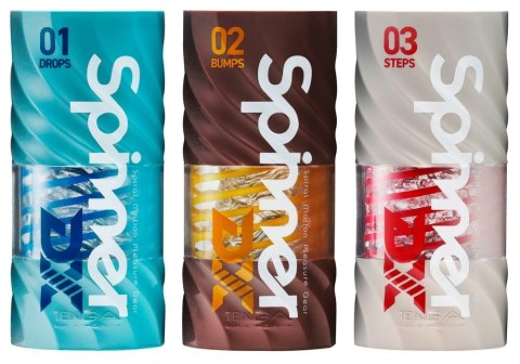 Tenga Spinner Deluxe 02 Bumps - zaawansowana maszyna intymna spiralna 14 cm