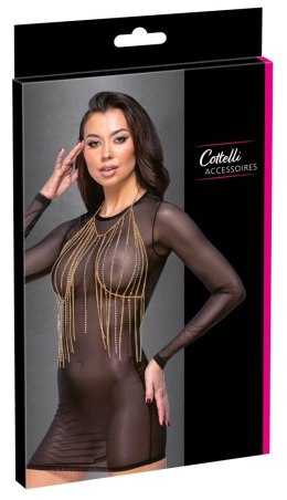 Cottelli ACCESSOIRES Top łańcuszkowy złoty z dżetami, regulowany