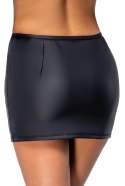 Cottelli PARTY Spodniczka Zip XL Czarna Matowa z Dżetami