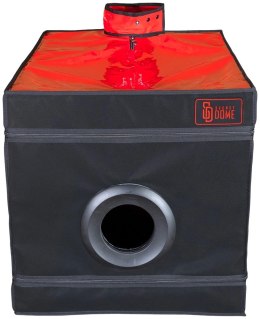 Secret Dome La Niche Black&Red - kabina do gier z oświetleniem LED 85x60x60 cm