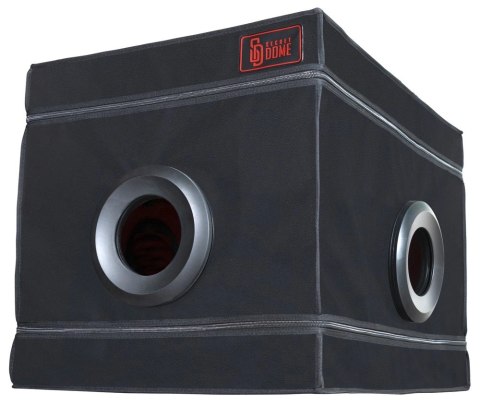 Secret Dome La Niche Black&Red - kabina do gier z oświetleniem LED 85x60x60 cm