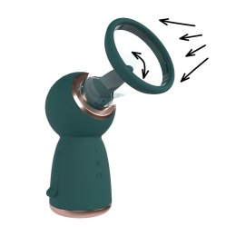 Shots Exquisite Forest Green - Zestaw prożniowy do biustu i okolic intymnych USB