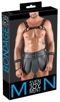 Svenjoyment Bondage Zestaw Gladiatora 2XL - Spodniczka i Uprząż Czarna