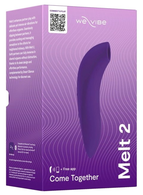 We-Vibe Melt 2 Purple - Intymny stymulator powietrzny, 13,8 cm