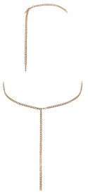 Cottelli Body Chain złoty - elegancka ozdoba na ciało, regulowana