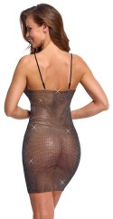 Cottelli PARTY Mini Sukienka Czarna S/M z Błyszczącymi Kryształkami