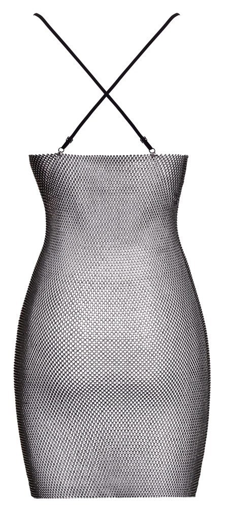 Cottelli PARTY Mini Sukienka Czarna S/M z Błyszczącymi Kryształkami