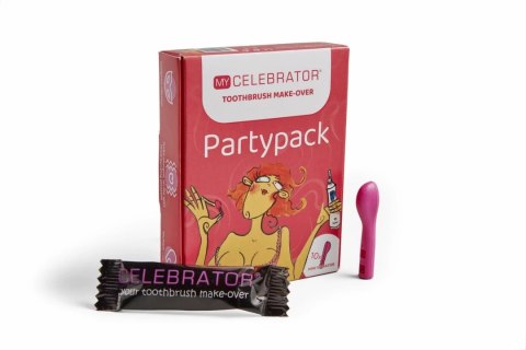 My Celebrator Pink - Zestaw 10 nasadek wibracyjnych na szczoteczkę