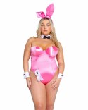 Playboy Classic Bunny Set Pink - Zestaw z Gorsetem i Akcesoriami M