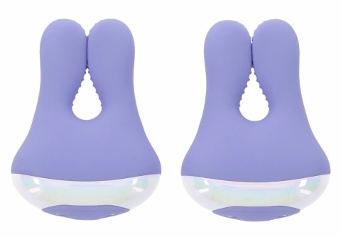 Playboy Pleasure In A Pinch - Wibrujące zaciski silikonowe z pilotem