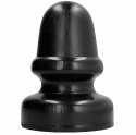 All Black Wtyczka Anatomiczna 23 cm - PVC, Hipoalergiczna, Czarna