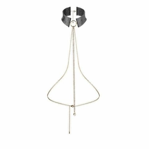Bijoux Indiscrets Desir Metallique czarny naszyjnik metaliczny, regulowany