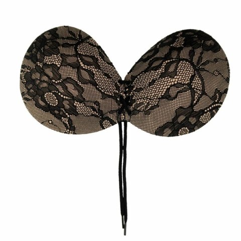 Bye Bra Round Lace-it D - Samoprzylepny biustonosz z haftem, bez ramiączek