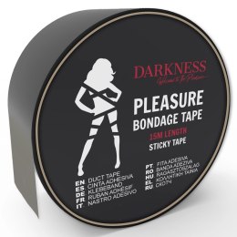 Darkness Bondage Tape 15m - czarna taśma do kreatywnych ograniczeń