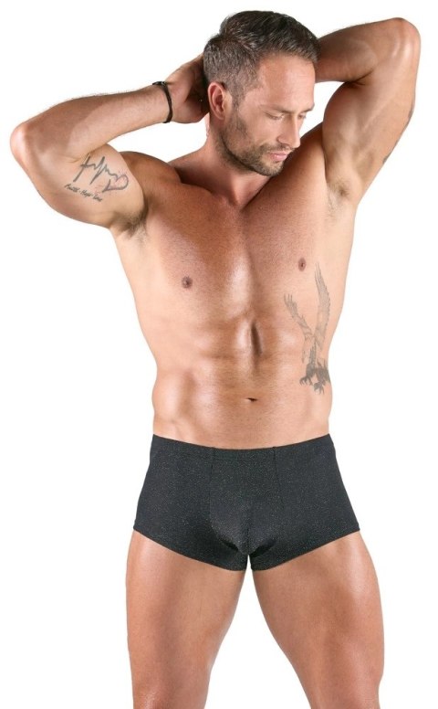 Svenjoyment Spodnie Lurexowe Srebrne 2XL Elastyczne Wykończenie