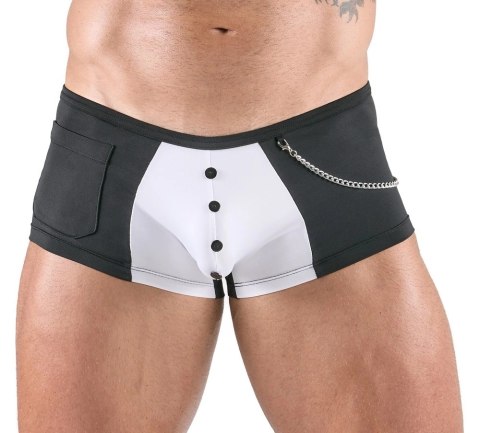 Svenjoyment Spodnie Serwisowe Męskie XL z Ozdobnymi Guzikami i Łańcuszkiem