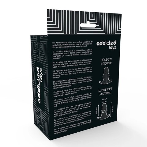 Addicted Toys Rozszerzacz Tunelowy TPE 13,5 cm Przezroczysty Anatomiczny