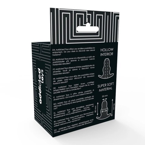 Addicted Toys Tunel Intymny Średni 9,5 cm Przezroczysty TPE Bezftalanowy