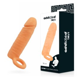 Addicted Toys nakładka anatomiczna model 16 cm elastyczna przezroczysta