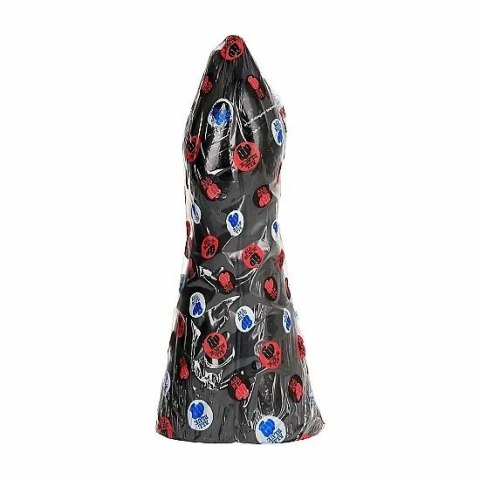 All Black AB13 duży model dłoniowy 39 cm, elastyczny PVC, czarny