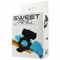 Baile Sweet Ring czarny silikonowy pierścień intymny z podwojnym stymulatorem