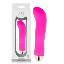 Dolce Vita Wibrator Akumulatorowy 7 Trybow Rożowy 13,2 cm USB