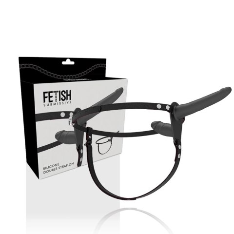 Fetish Submissive Harness system z podwojną funkcją, czarny, uniwersalny