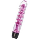 Glossy Lenny Pink - Model wibrujący, wodoodporny, 14 cm, TPE Platinum