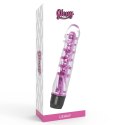 Glossy Lenny Pink - Model wibrujący, wodoodporny, 14 cm, TPE Platinum