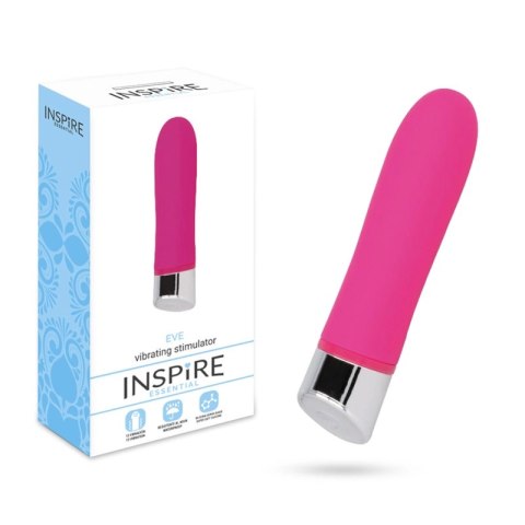 INSPIRER ESSENTIAL Eve Pink - silikonowy model wibrujący, 12 trybow, wodoodporny