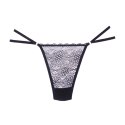 Allure Stringi Lace Mesh uniwersalne - koronkowa siateczka, czarne