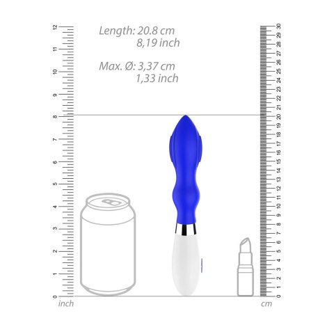 Astraea Royal Blue - Model z 10 trybami, masażer z funkcją podwojną