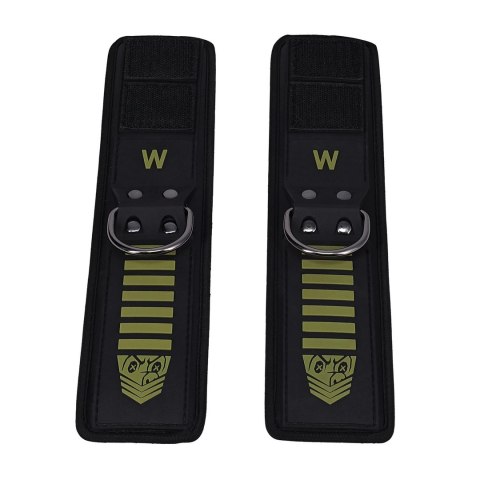 Doc Johnson Tactical opaski nadgarstkowe czarno-zielone regulowane