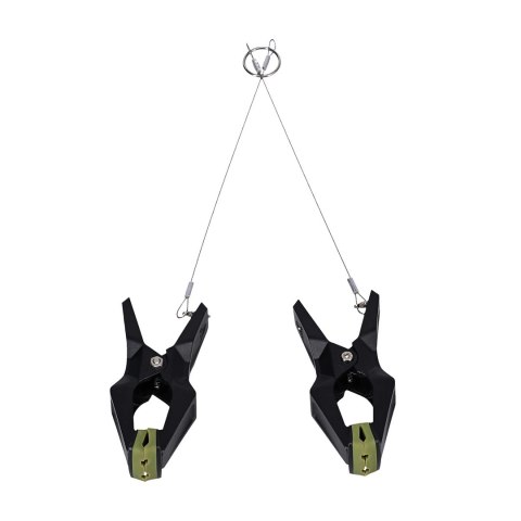 Hardwire Hangers Black/Green - Profesjonalne klamry z szerokimi podkładkami