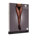 Leg Avenue Heart Patterned Tights Black uniwersalne serduszka