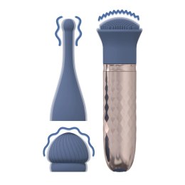 Loveline The Thrill 10-trybowa maszyna intymna silikonowa niebieska