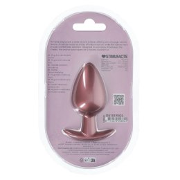 OUCH! Smooth Silicone Plug Large 3.5'' 8,9 cm Rożowe Złoto