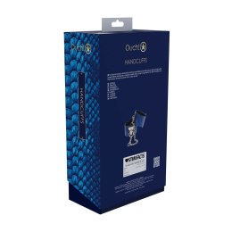 Ouch! Florence Collection - wytrzymałe kajdanki z ekoskory, niebieskie