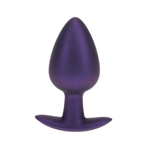 Ouch! Smooth Silicone Plug Large 8,9 cm Metaliczny Fioletowy