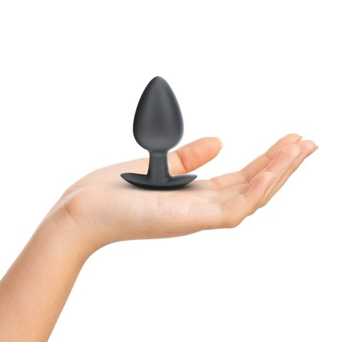 Ouch! Smooth Silicone Plug Large 8,9 cm anatomiczny, kolor gunmetal