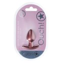 Ouch! Smooth Silicone Plug Small 6,5 cm Rose Gold - silikonowa klasyka