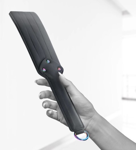 Ouch! Venice Collection Paddle Black - elegancka skorzana łopatka