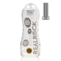 RealRock Easy Rider Transparentny - kompaktowa maszyna intymna TPE