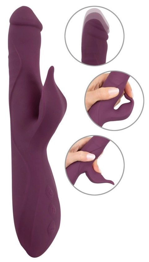 Javida 3F Vibrator Thrusting - wibrator wielofunkcyjny, silikonowy, wodoodporny