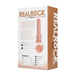 RealRock Prosty Model Wibrujący z Przyssawką 23 cm Flesh