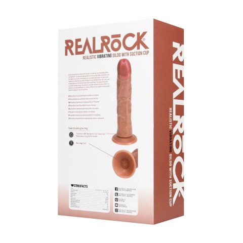 RealRock Shots Model Wibrujący Zakrzywiony 20,5 cm Tan